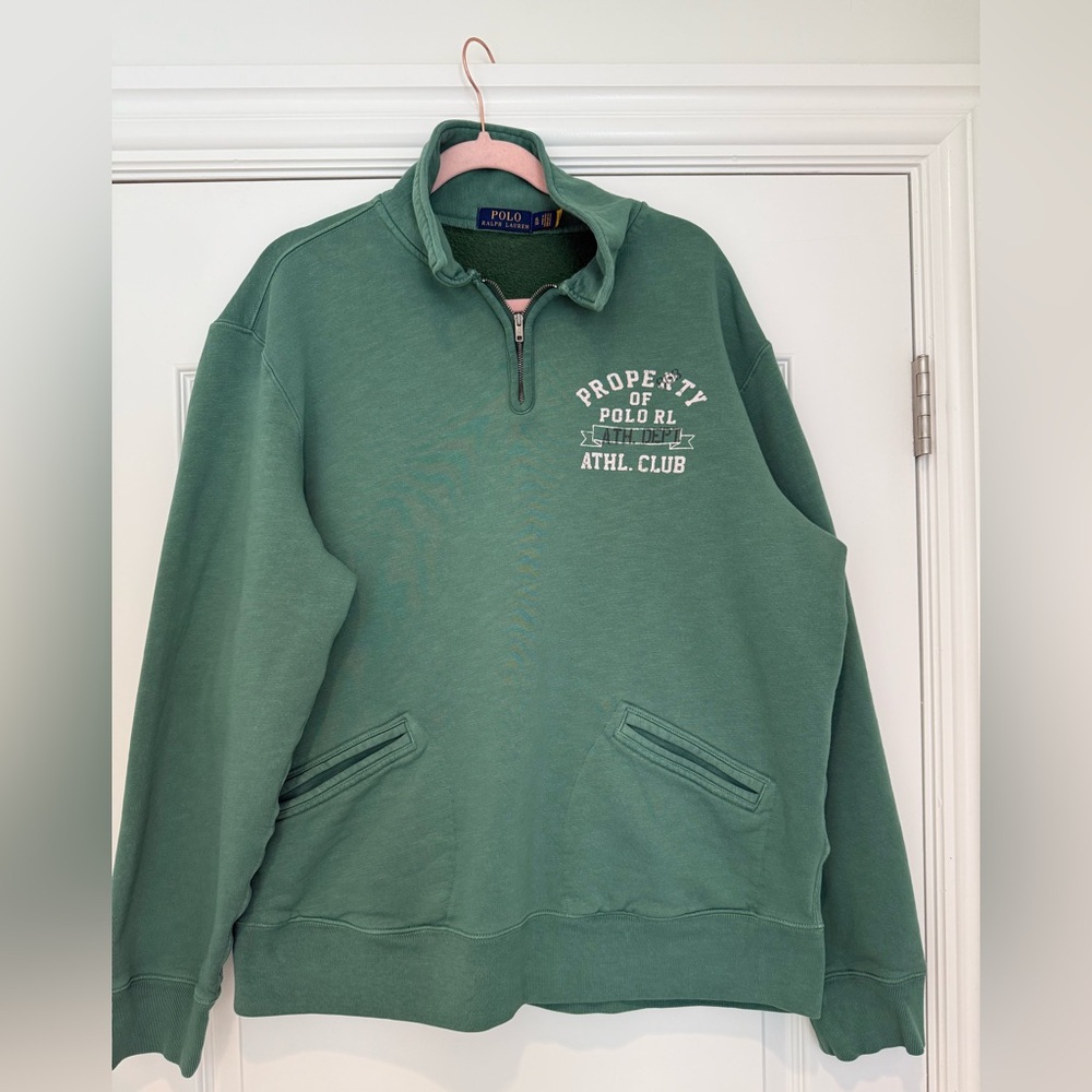 Polo by Ralph Lauren Graphic Fleece Quarterzip Sweatshirt